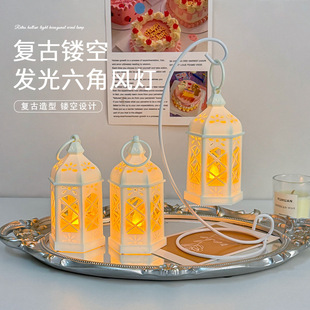 Cross-Border Popular Retro Led Digital Candle Lamp Creative Luminous Night Light Holiday Party Atmosphere Light Small Ornaments