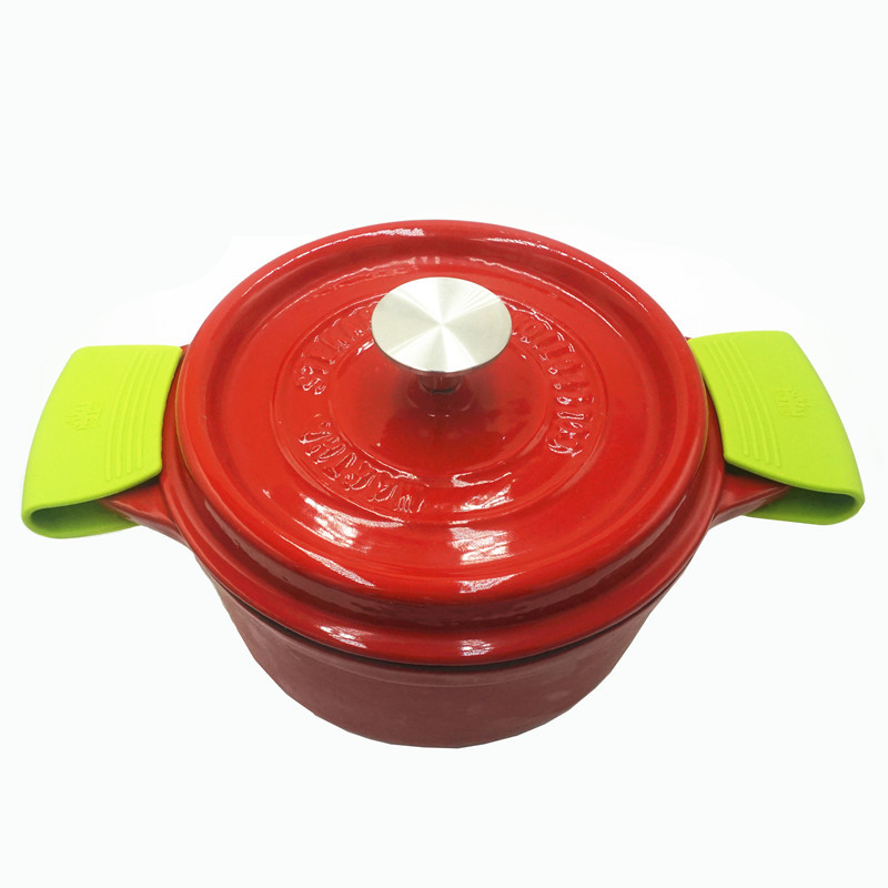 BH0D 안티-SCALD 열 절연 실리콘 냄비 이어 클립 캐서롤 캐스트 철 냄비 높은 온도 저항 WOK 핸들 장갑 실리콘