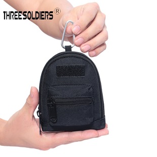 Military Fan Style Personalized Mini Backpack Multi-use Waist Hanging Key Bag Change Sundry Storage Bag Decorative Pendant
