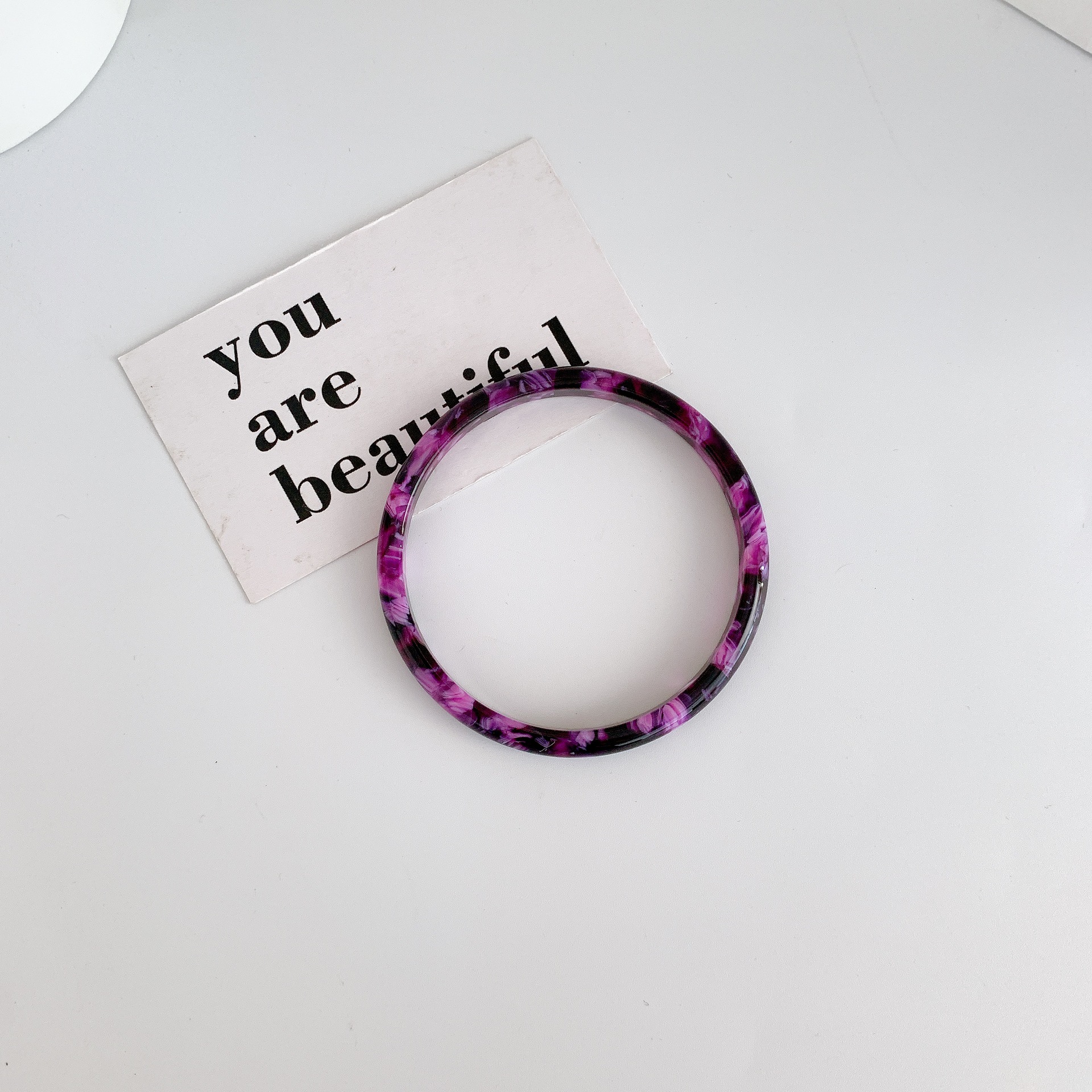 Aitong joyería elegante simple moda resina acetato pulsera para mujeres pulsera de moda personalizada para mujeres image 7