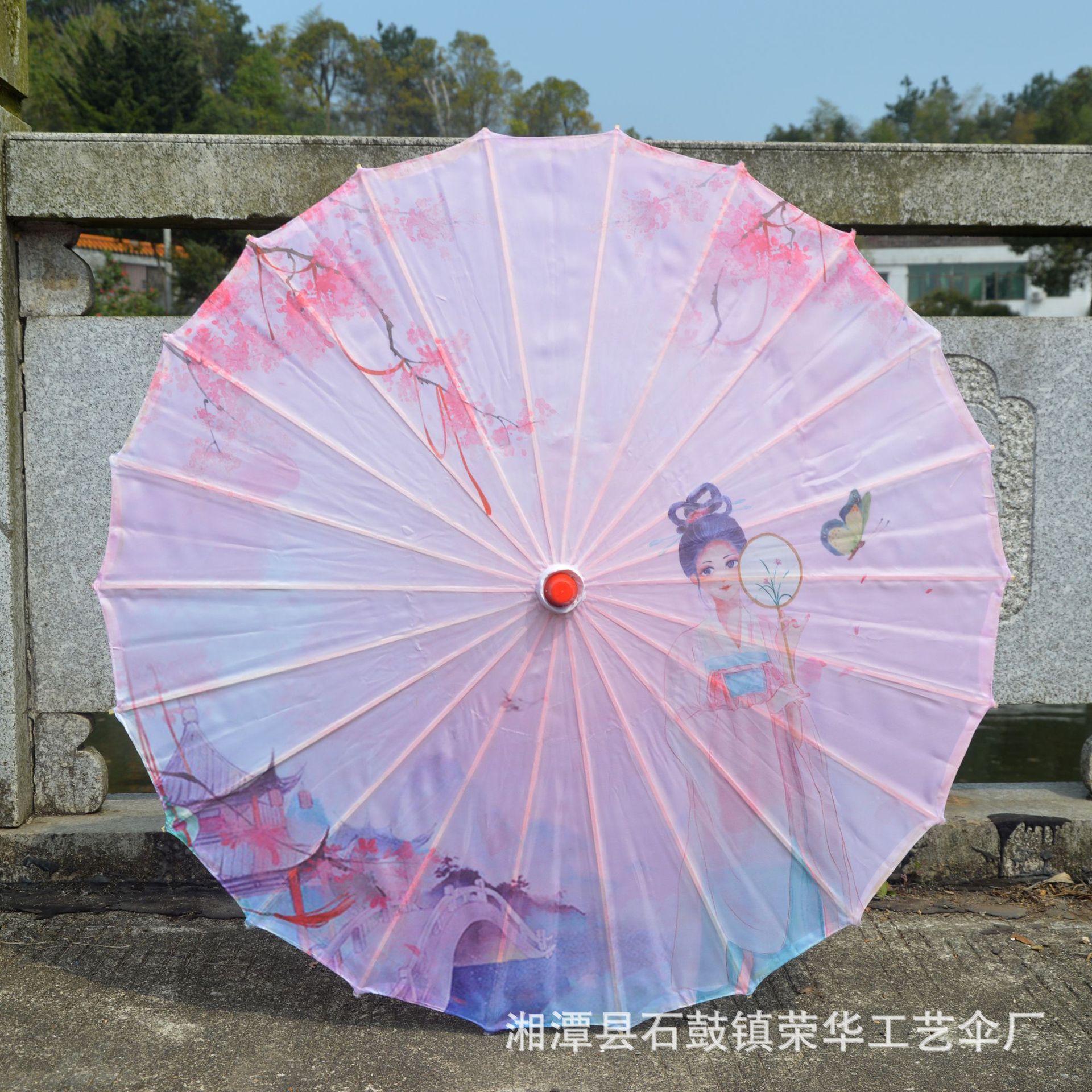 Directo de fábrica paraguas de papel aceitado techo paraguas decorativo femenino hecho a mano estilo antiguo danza hanfu paraguas de seda de estilo chino lote