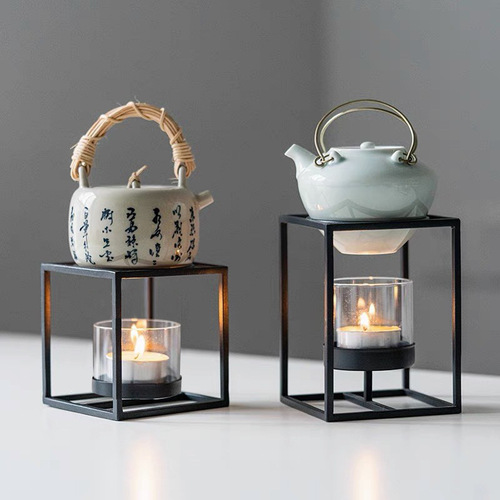 Manufacturer's creative iron candlestick incense iron gift wedding restaurant bedroom ornaments romantic time dinner direct sales