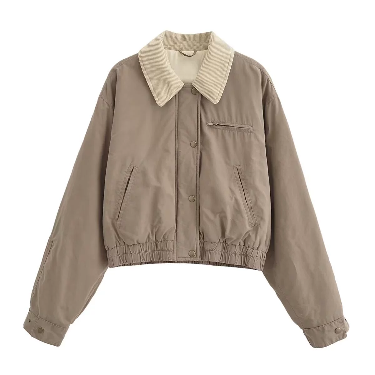 Демисезонная утепляющая куртка, кроп bomber европейский стиль, размеры XS–L