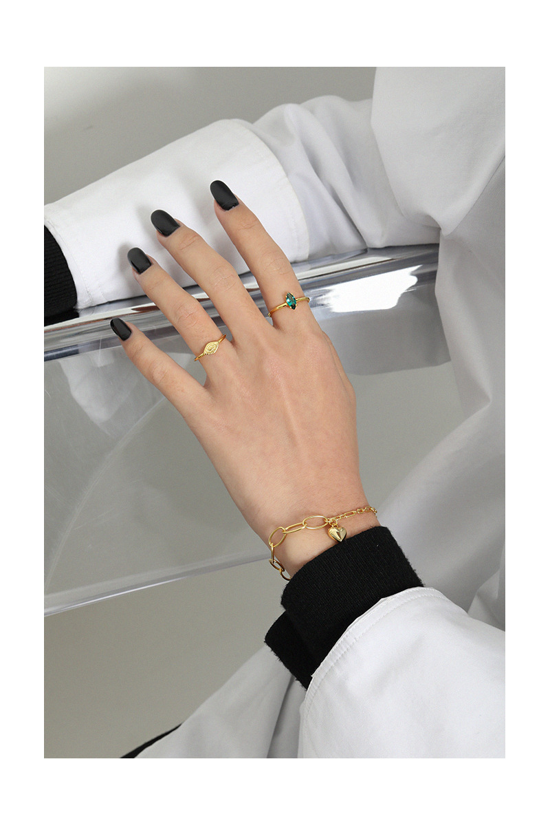 Fashion Devilu0027S Eye Silver Plating Open Ring