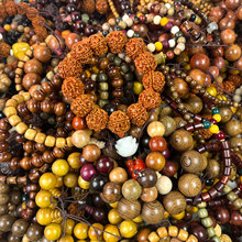 【100串文玩批发】檀木朱砂菩提手串夜市摆摊佛珠高品质货源庙会