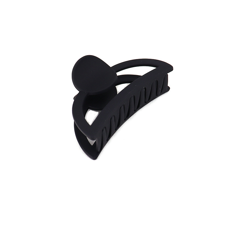 Pinza de pelo de resina de color crema hembra temperamento retro Cabeza trasera horquilla clip de tiburón coreano horquilla de todo fósforo