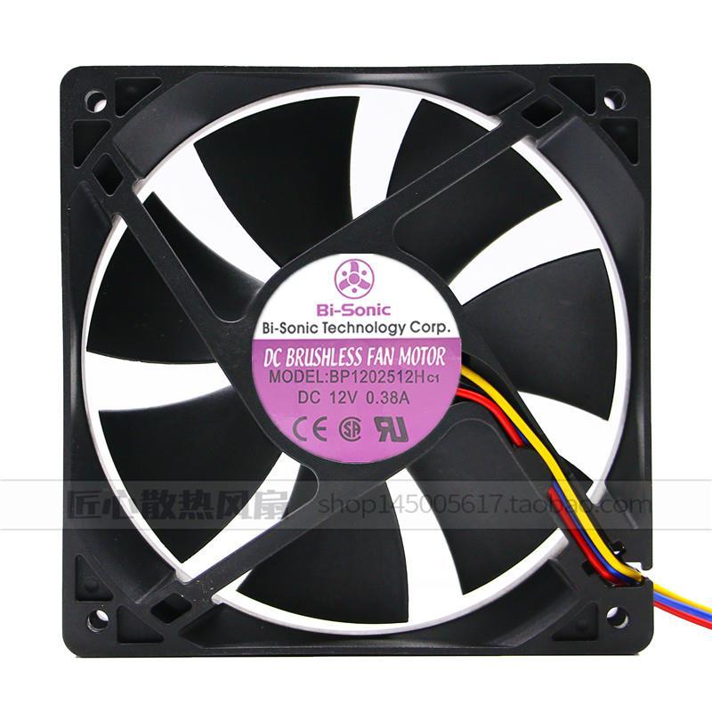 台湾百瑞Bi-Sonic 12CM DC12V 0.38A 机箱风扇BP1202512H C1