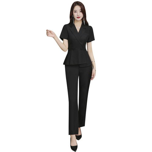 Female pedicure technician's clothes cover belly, foot bath work clothes, autumn and winter massage clothes, women's slimming health care foot bath work clothes