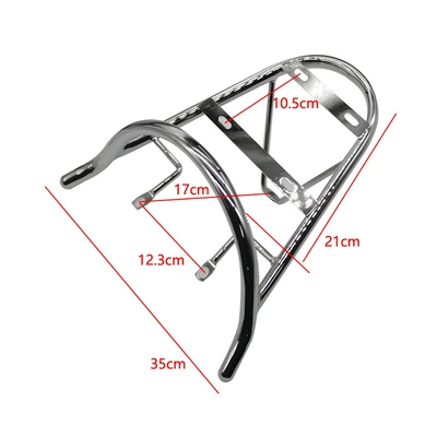 motorcycle tail rack rear shelf: Other Electric Vehicle Accessories - turtle-second-generation-electroplating-clip-shelf