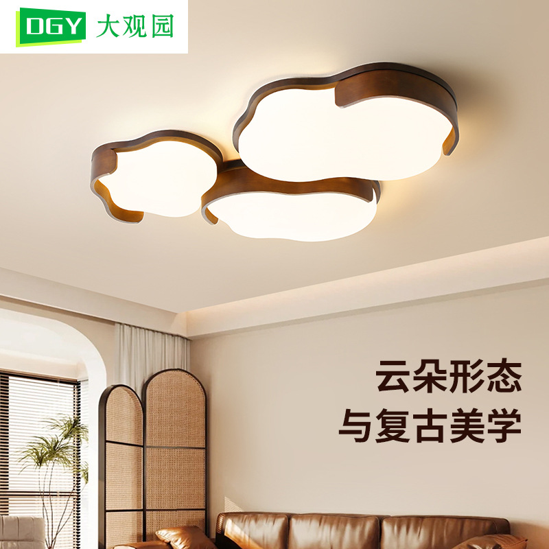 Lámpara de techo para sala de estar Daguanyuan, modelo 2026, estilo vintage, simple y creativo, con forma de nube, para protección ocular, L263.