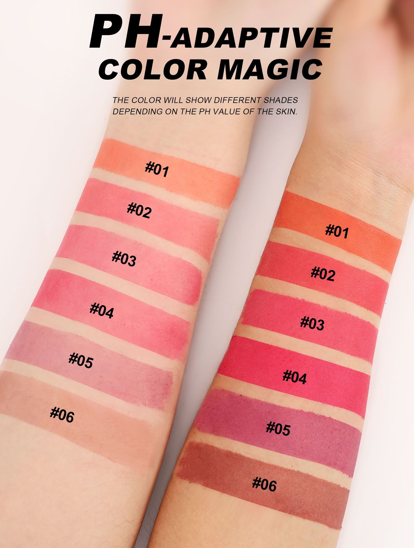 Cross-border peel-off lip gloss 6-color lipstick handaiyan Matte lip gloss Matte base color tinted lip peel-off lip gloss undefined