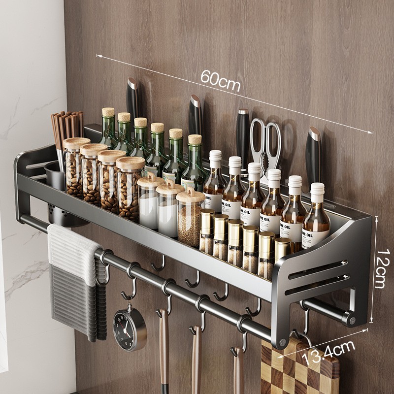 60cm 싱글 컵, 4 나이프 슬롯 10 후크 건 그레이