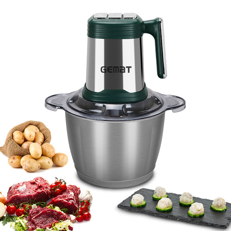 Kitchen Electric Meat Grinder, Stuffing Machine, Garlic Stirrer, Cooking Machine, Multifunctional Kitchen Processor, Small Meat Mincer 3L Kitchen Electric Meat Grinder, Stuffing Machine, Garlic Stirrer, Cooking Machine, Multifunctional Kitchen Processor, Small Meat Mincer 3L