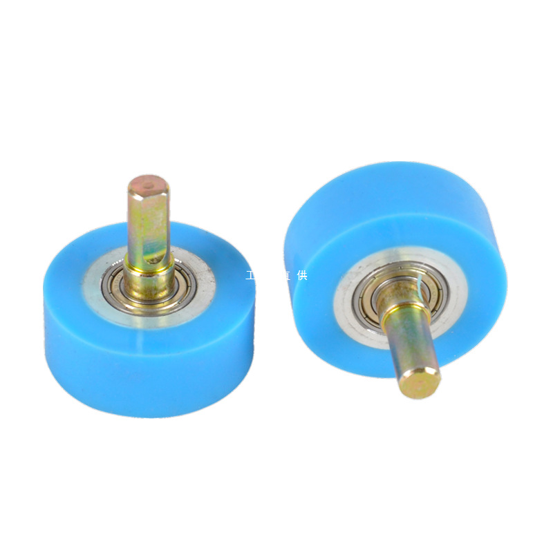 包覆机压轮圆轮尖轮硅胶传动尼龙轮包覆机木工配件带轴承胶轮覆膜