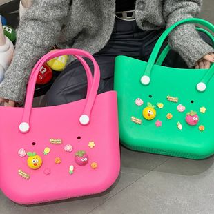 2024 New Cross-shoulder Portable EVA Hole Bag DIY Cross-border E-commerce Explosions Storage Waterproof Large Beach Bag
