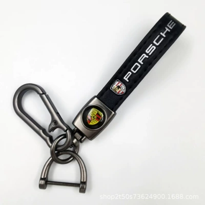Other Automotive Exterior Supplies: Amazon Hot-Selling Metal Keychain - bao-jie-matt-gunmetal-lambskin-hanging-clock