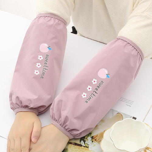 Fashionable waterproof sleeves for men and women, home kitchen, anti-oil pollution sleeves, cartoon adult student sleeves, winter wholesale