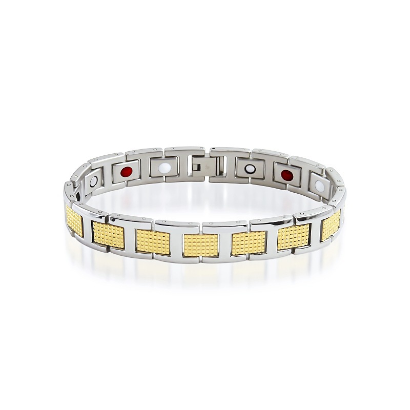 Krokodilmuster-Armband Bestseller Europa und Amerika Titan-Stahl-Magnet-Armreif Herrenschmuck modischer breiter Edelstahl wasserdicht Armband