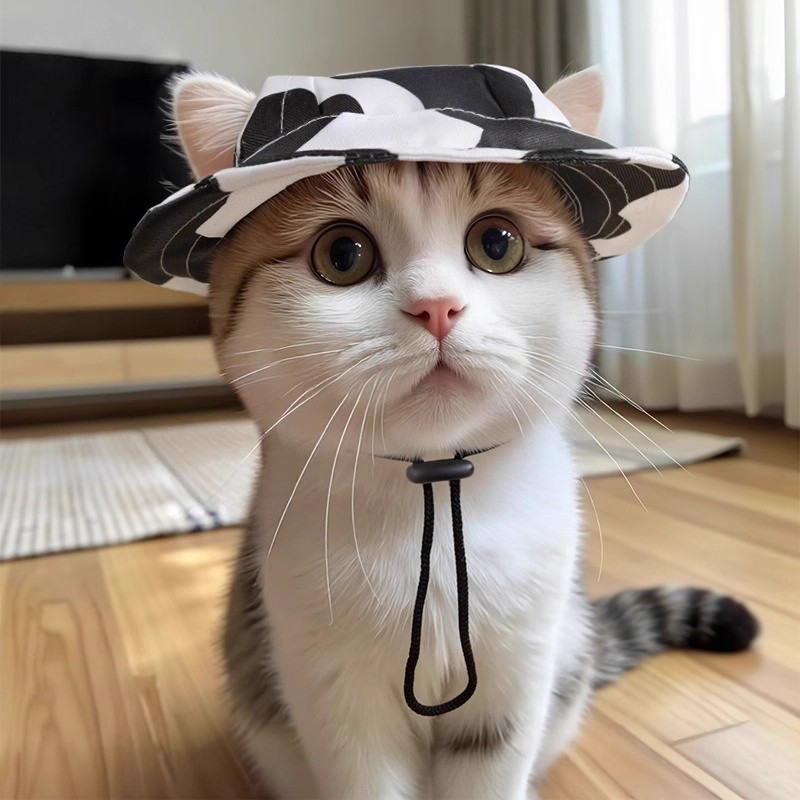 Nuevos accesorios de dibujos animados de gato de Navidad transfronterizos lindos sombreros de Navidad mascotas accesorios lindos sombreros suministros al por mayor