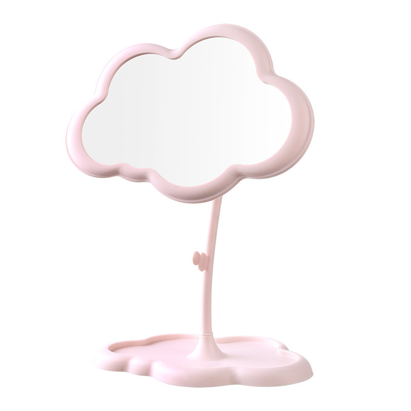 Espejo de princesa de doble nube de forma alienígena, espejo de vestir, dormitorio, escritorio, espejo de maquillaje de alto valor.