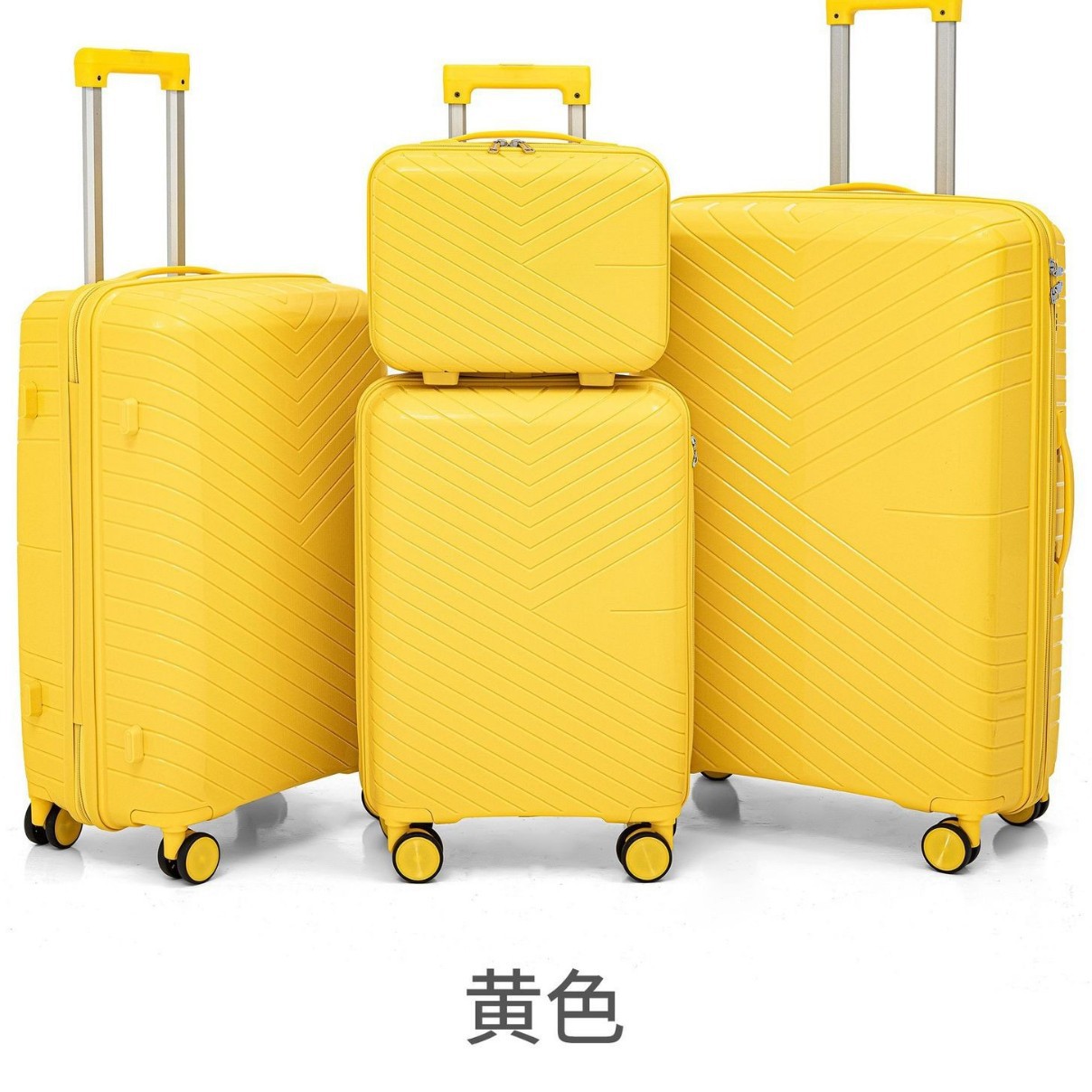 Procesamiento personalizado caja de cremallera en stock de comercio exterior cubierta tres juegos de cuatro varillas de tracción caja de color hundido bloqueo a prueba de explosiones tela maleta