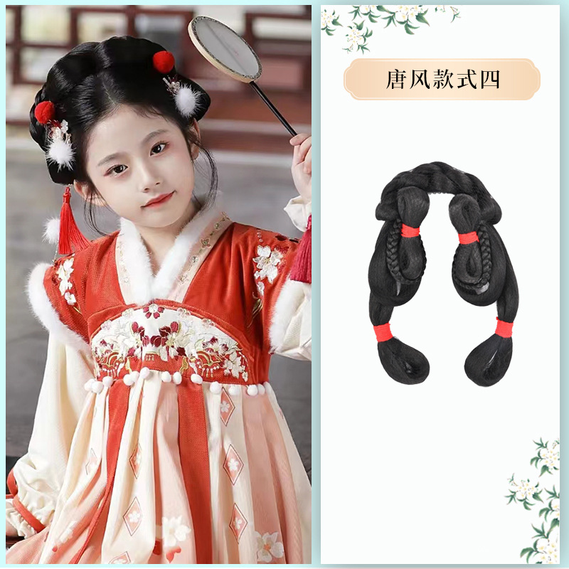 당나라 스타일의 부드러운 머리띠 스타일 4