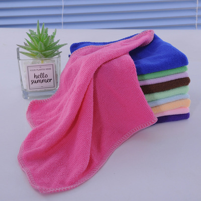 批发细纤维小毛巾25*25小方巾供应儿童毛巾造型毛巾抹布礼品毛巾|ms