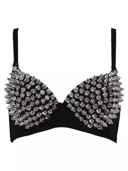 Stepping in Liu Nail Bra Underwear Punk Club Bar Stage Dress DS Belly Dance Performance Dress Diamond Jewelry Flash Diamond Beads