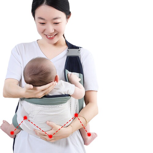 Baby carrier front carry style infant toddler outdoor simple single shoulder lightweight all-season outdoor baby holder waist strap