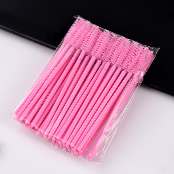 Crystal Rod Eyelash Brush Eyebrow Comb Disposable Makeup Brush Transparent Rod Eyelash Brush Eyelash Curling Eyebrow Brush Grafting Tool