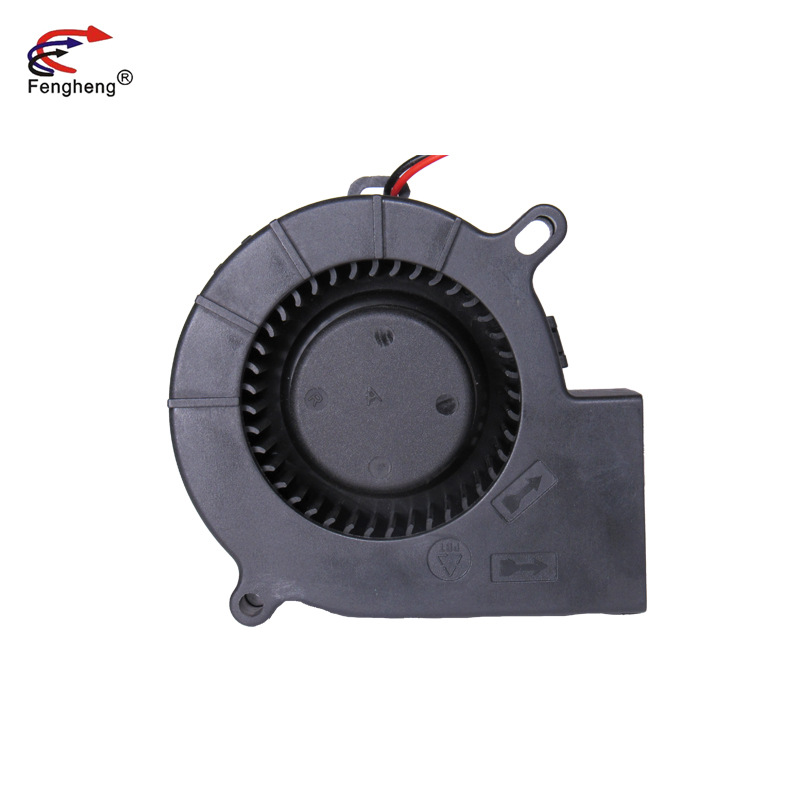 Fengheng厂家直供7525鼓风机 12v 24v 双滚珠鼓风机 涡轮风扇