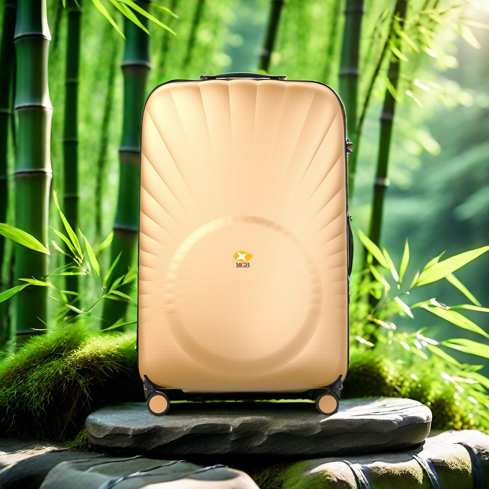 Vali kéo nhựa PC 20 inch chống nước, bền bỉ, phù hợp hành lý xách tay lên máy bay — Màu trắng chi tiết 1