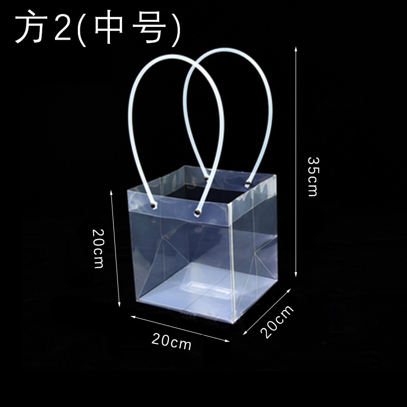 Yiwu fábrica en stock al por mayor material de embalaje de flores suculentas en maceta Bolso de Plástico de regalo bolsa de ramo de flores