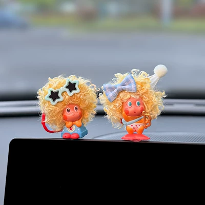 Car ornaments — Cute Doll for Girls - afro-waiting-for-your-call-afro-novice-cupid