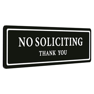 It is forbidden to solicit black, it is forbidden to knock the bell sign alone, warning sign, acrylic, cross-border office and family