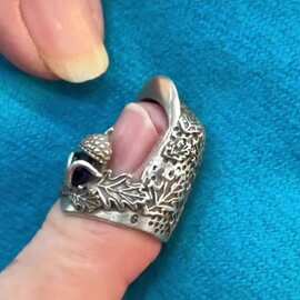 独立站新品 Open Nail Acorn Thimble家居开口钉橡子顶针工具