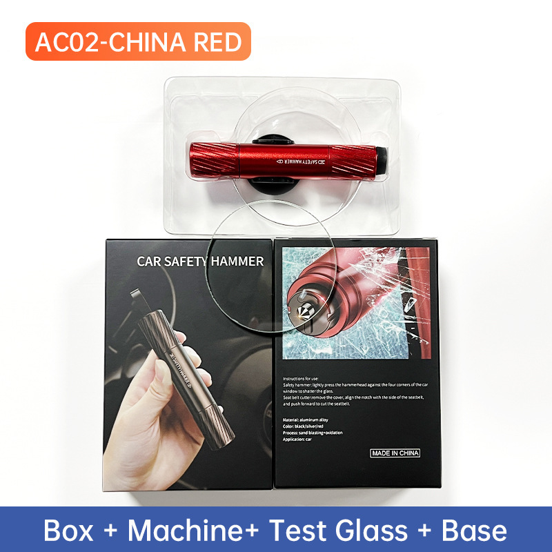 Other Automotive Safety Supplies – Qìchē Hammer Emergency - ac02-red-color-box-1-test-glass-english-packaging-200-pcsbox