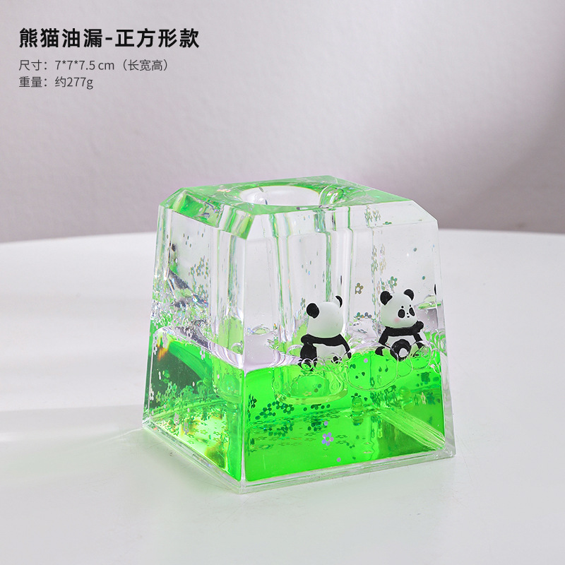 팬더 오일 누출 사각형 스타일