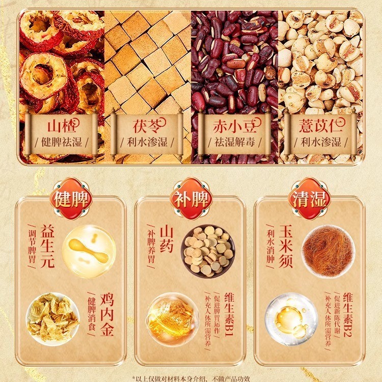 北京銅仁堂サンザシとポリア顆粒袋入り小豆と大麦の夏のドリンクメーカー直送卸売|undefined