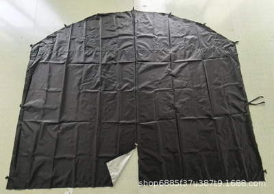 Camping Tent Awning Dome — Avtomobil yan çətirləri - black-silver-plastic-wrap-middle-zipper-420420230