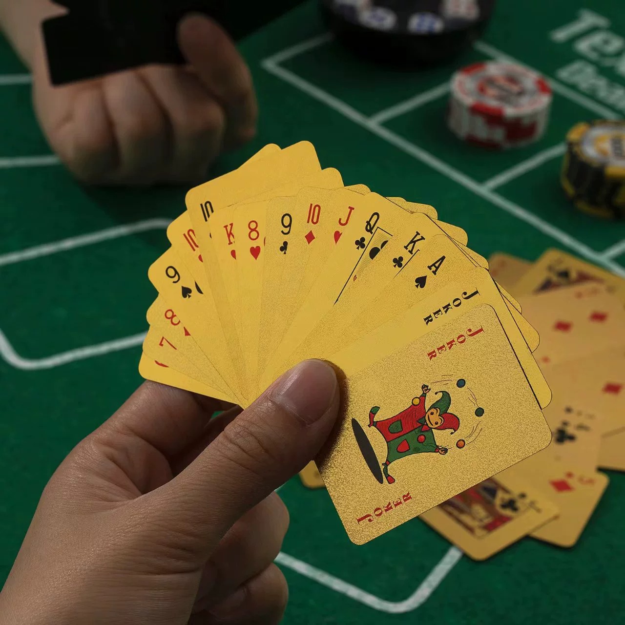 小扑克牌迷你超Q可爱旅行装卡牌桌游纸牌便携版扑克pvc金色游戏牌