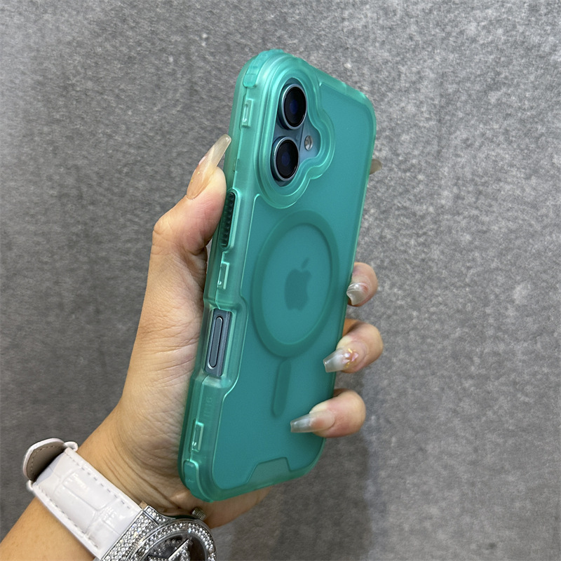 Apple 16 Pro Max対応、厚みのある3in1肌触りの良いマグネット式スマホケース、iPhone 17完全保護耐衝撃ケース、14対応|undefined