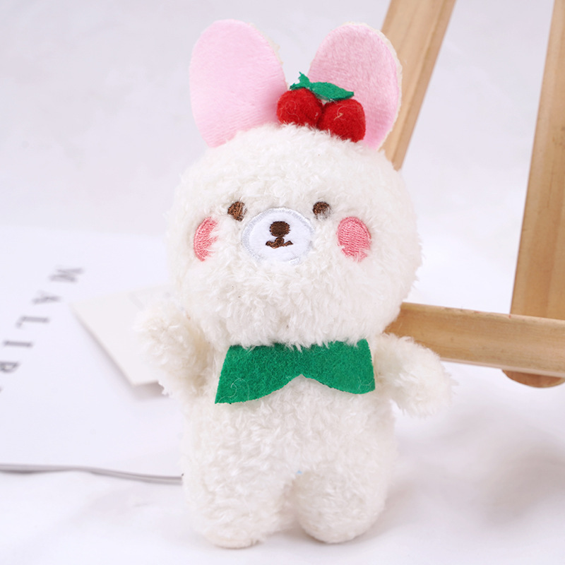 Instagram-worthy cute blush bear plush toy, cartoon jointed bear doll—perfect for bags, accessories, and keychains