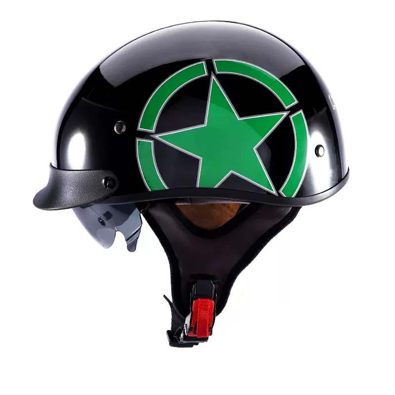Casco retro de media cara con certificación 3C, casco de motocicleta con visera, casco de seguridad para vehículos eléctricos, casco de motocicleta, exportación de fábrica, DOT
