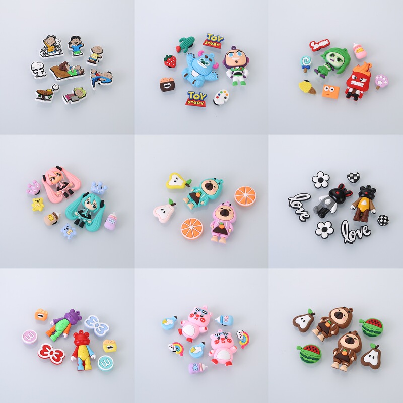 Comic Hole Accessories DIY Hole Accessories Shoe Flower Shoe Buckle Decoration Cute Cartoon Removable Ins Hole Shoe Buckle