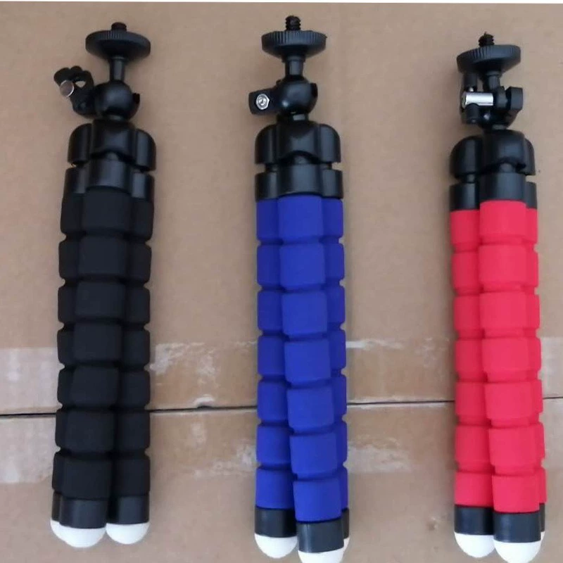 Octopus sponge mini tripod, universal phone holder, flexible legs, 360° rotation, 18.5 cm