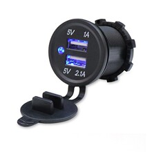 ����˫USB�ֻ������3.1A/4.2A�ӿ�ĸ��LEDָʾ�ƴ���������ͧ��