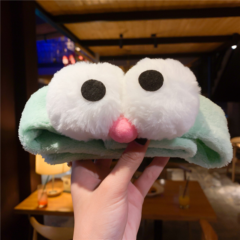 Lavarse la cara en otoño y invierno nuevo clip para el cabello máscara antideslizante pelusa cinta para el cabello lindas bandejas de dibujos animados pareja adornamiento para el cabello