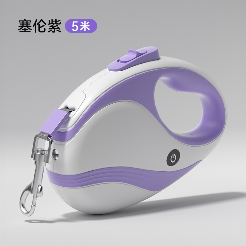 cuerda de tracción automática luminosa para perros, cuerda de tracción a prueba de explosiones para perros pequeños y medianos, cuerda de tracción retráctil para gatos y mascotas