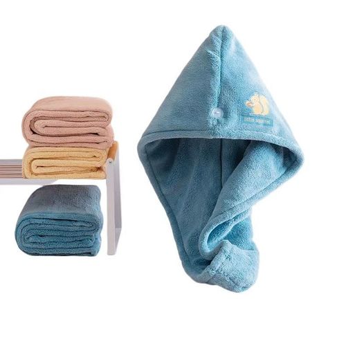 Dry hair cap for women, absorbent, quick-drying hair towel, thickened turban, long hair, cute shower cap, dry hair towel, no lint